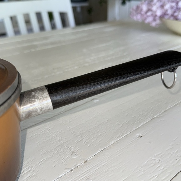 Vintage 1970s MCM WestBend Super Health Brown Amber Saucepan with Black Handle - Picture 4 of 10